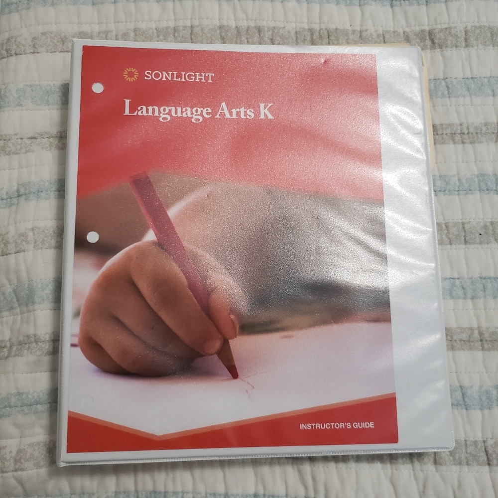 Sonlight Language Arts Kindergarten Instructors guide Curriculum